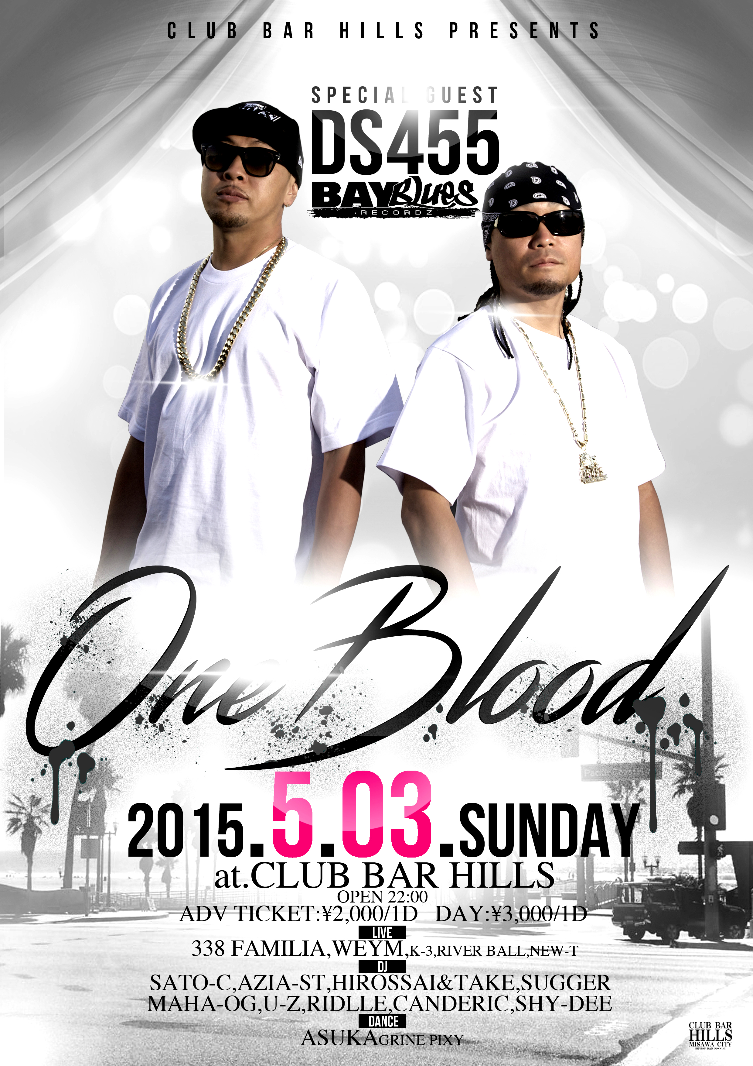 5月3日（日）「ONE BLOOD」＠青森県三沢市　CLUB BAR HILLS